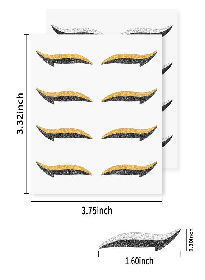 GEUUFEA Glitter Eye Line Strips - Adhesive Instant Eyeliner Makeup Stickers for Eyes Dress Up - Image 5